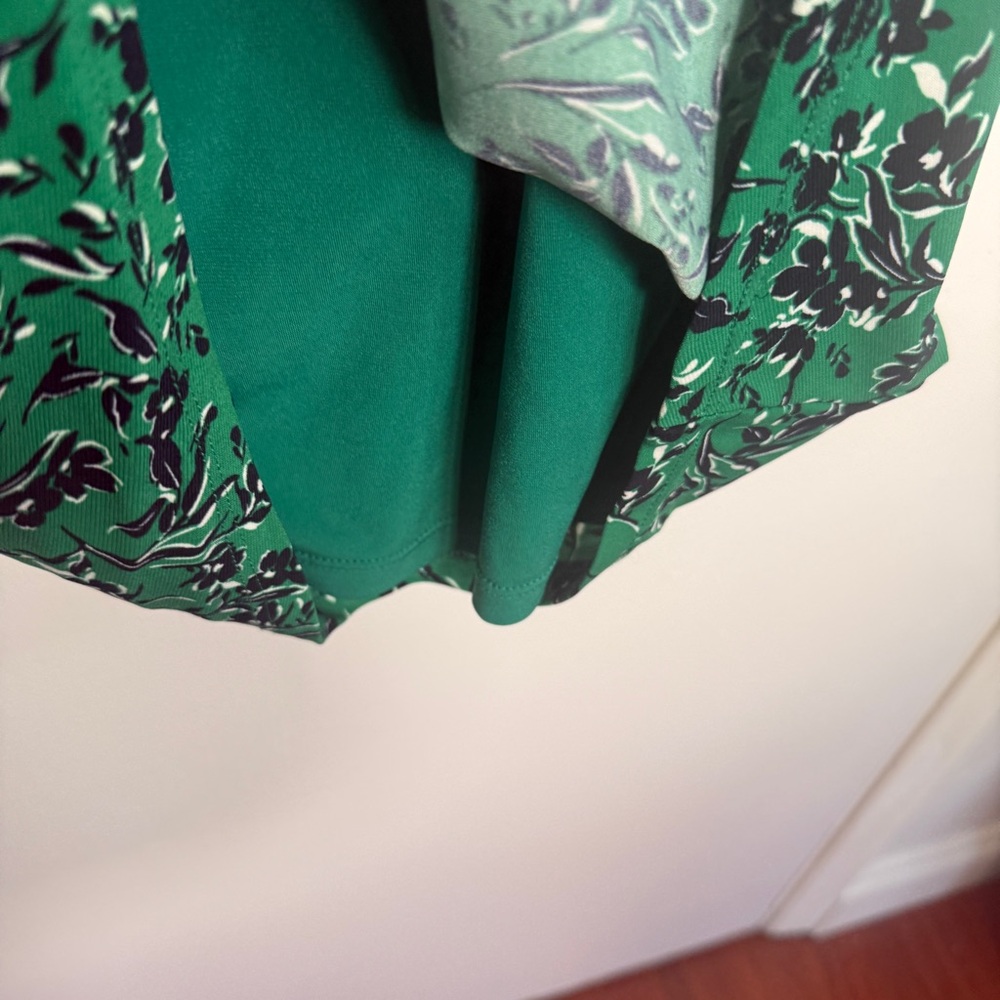 Lauren Ralph Lauren Green Floral Midi Dress Size 10 NWT - Picture 7 of 9